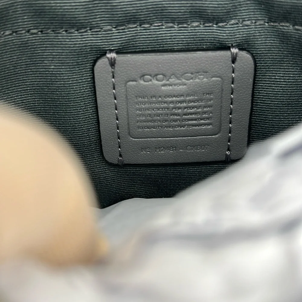 Coach Mini Payton Bag In Signature Canvas Silver Gunmetal Multi - Picture 8 of 15